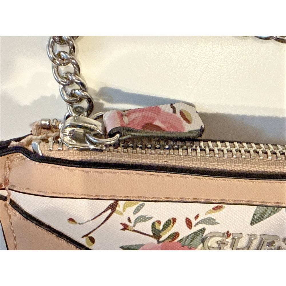 GUESS Floral Pattern Chain Pouch Long Wallet - Picture 3 of 16